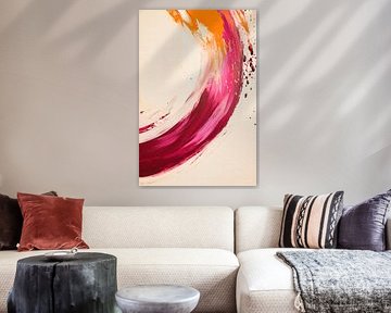 Coloured brushstrokes - Abstract by Poster Art Shop