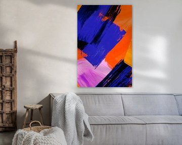 Colourful abstract work of art by Poster Art Shop