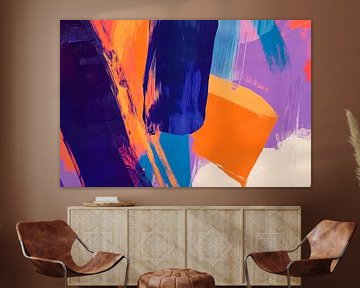 Colourful abstract work of art by Poster Art Shop