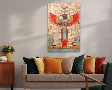 Egyptische godin met vleugels van Poster Art Shop