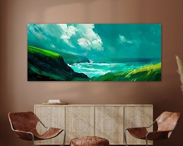 K Coastal landscape in the evening light by Poster Art Shop