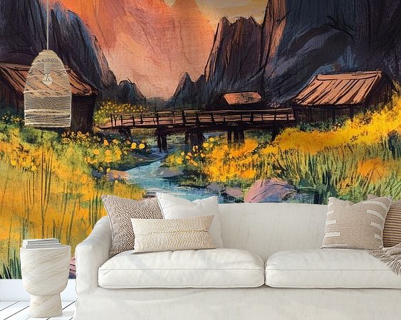 Example of the artwork in a room