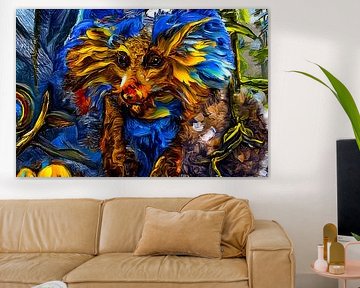 DIGITALE MALEREI UND KÜNSTLICHE INTELLIGENZ : DER HUND von Photoart-Naegele