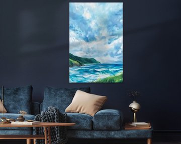 Seascape with clouds by Poster Art Shop