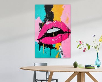 Lippenstift in levendige kleuren van Poster Art Shop