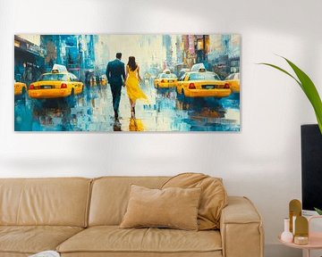 Rainy day in the big city by Poster Art Shop