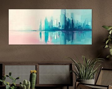 Urban reflection - watercolour aesthetics by Poster Art Shop