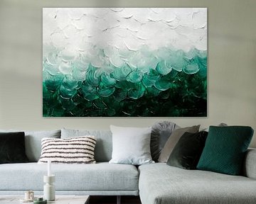 Wellenartige Farbtexturen – Abstrakt von Poster Art Shop