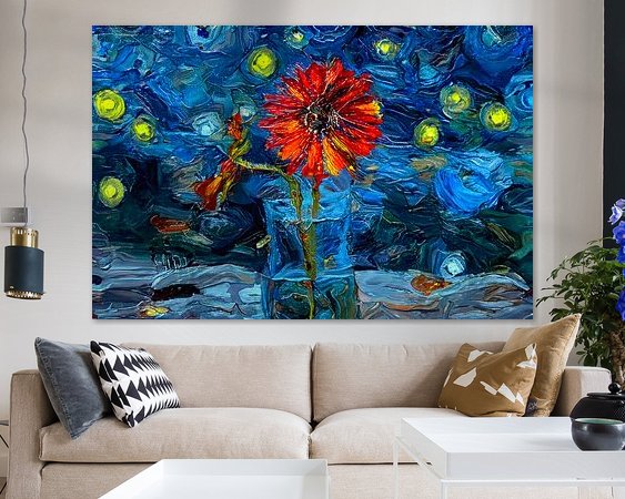 Example of the artwork in a room