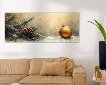 Weihnachtsstimmung | Goldene Weihnachtskugel