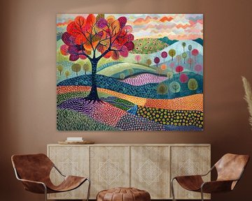 Landschap | DreamScape van Abstract Schilderij