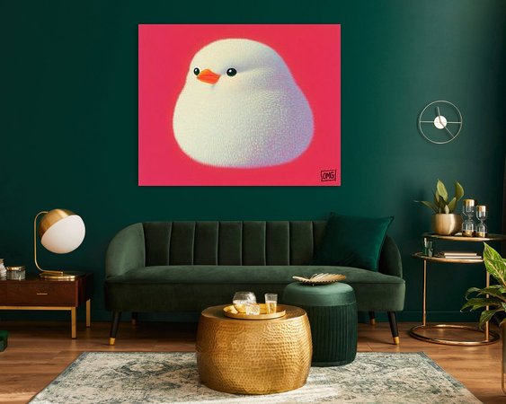 Example of the artwork in a room