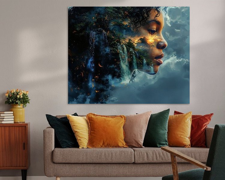 Example of the artwork in a room