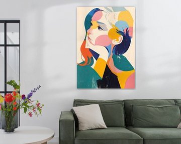 Vrouwenportret | ColorMoods van Blikvanger Schilderijen