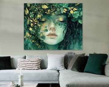 Groen Goud | Vrouw in Natuur van I ❤ Bloemen