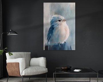 Schilderij Vogeltje | Vogeltjes Schilderij | Schilderij Natuur van AiArtLand