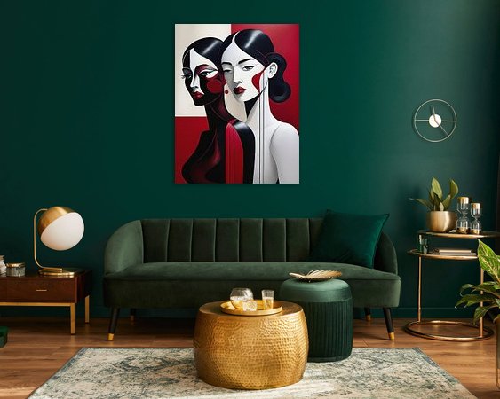 Example of the artwork in a room