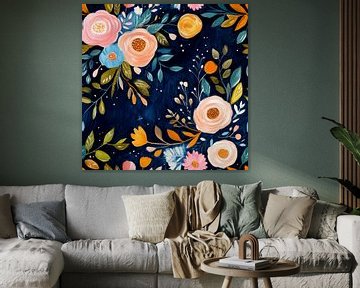 Wervelwind van bloesems van Floral Abstractions