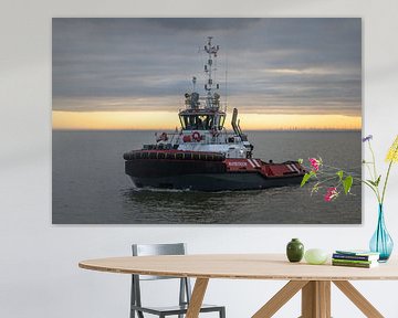 Sleepboot Waterstroom van Jan Georg Meijer