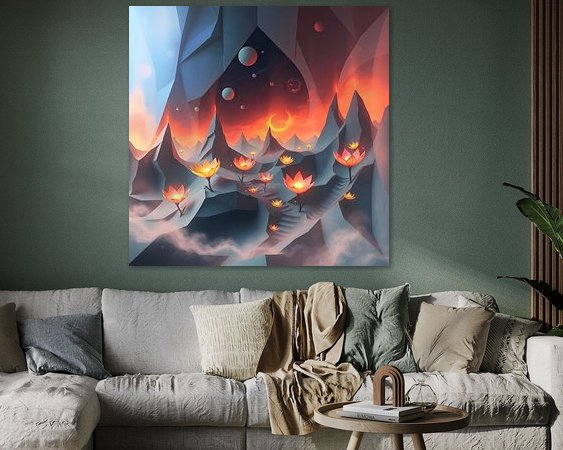 Example of the artwork in a room