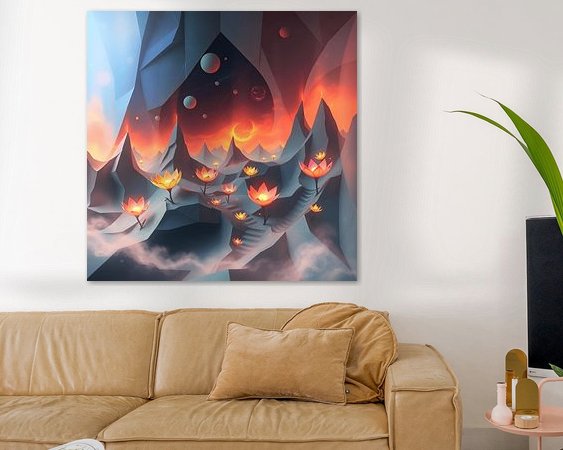 Example of the artwork in a room