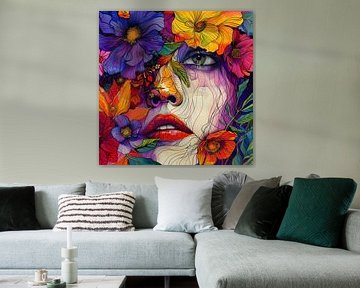Flower lady 2 by Ellen Novara-da Lima