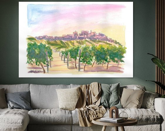Example of the artwork in a room