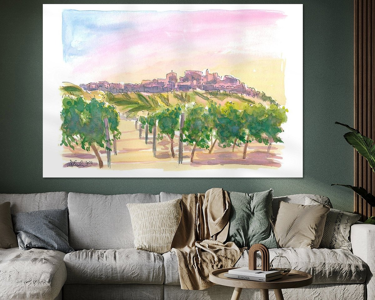 Example of the artwork in a room