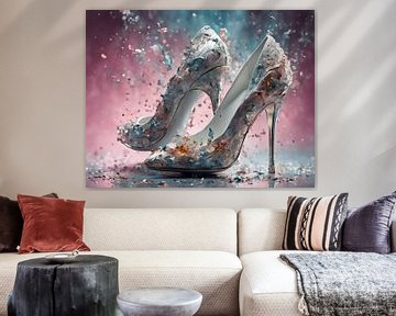 Witte glamour in een regen van confetti van Babetts Bildergalerie