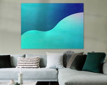 Blauw Turquoise van Modern Collection