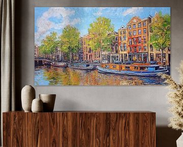 View of Amsterdam by Abstract Painting