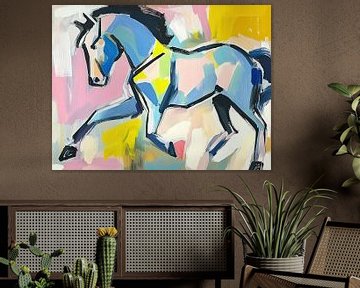 Vivid Abstract Horse van De Mooiste Kunst
