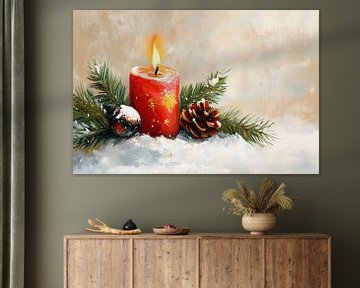 Sfeervolle Kerst met Kaars van De Mooiste Kunst