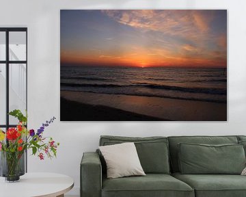 Sunset in Scheveningen by Afrodite Zegers