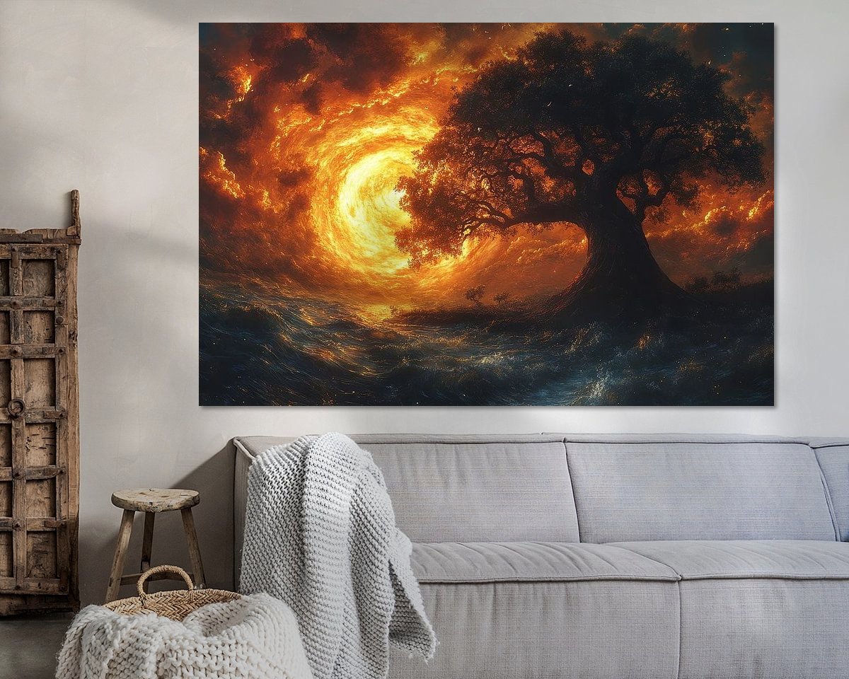Example of the artwork in a room
