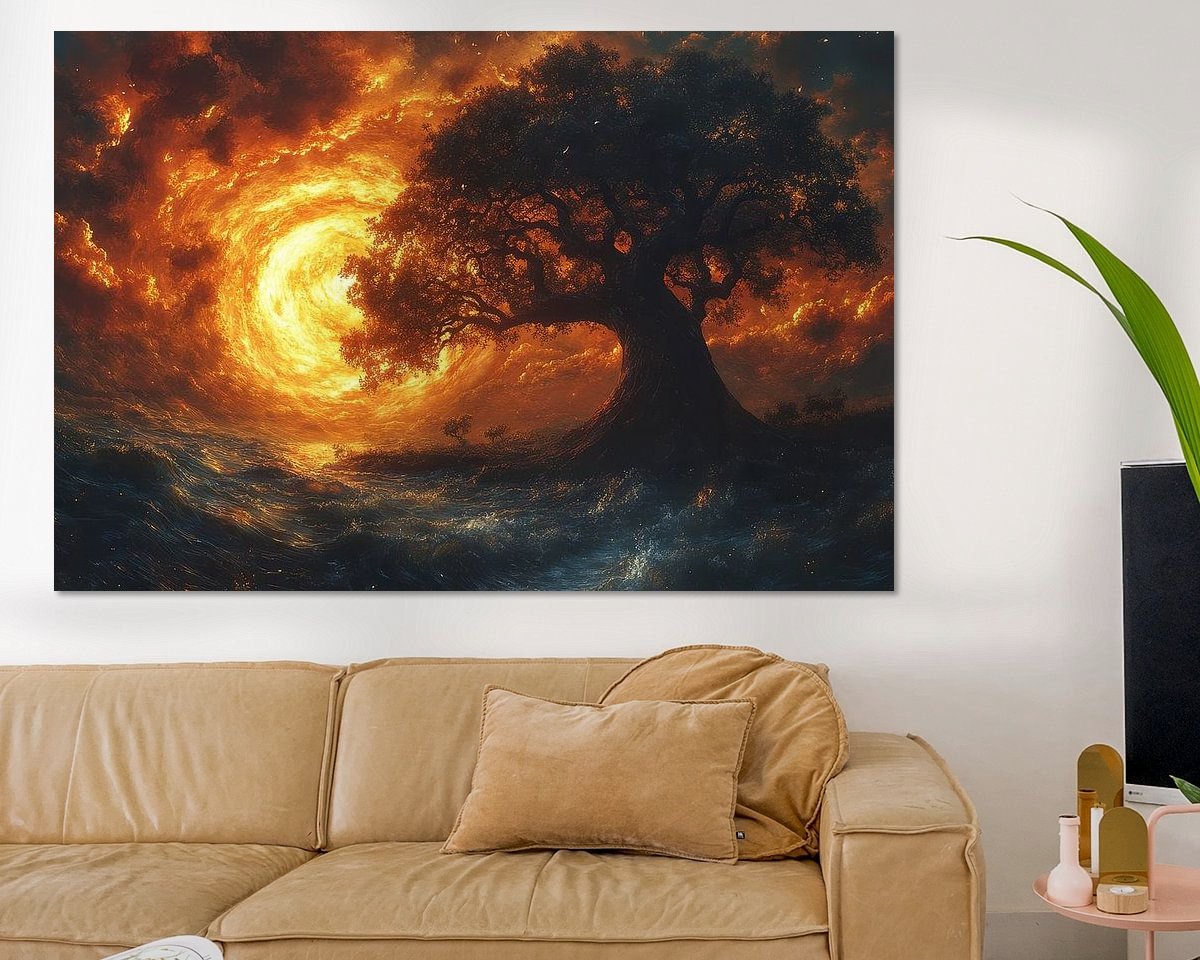 Example of the artwork in a room
