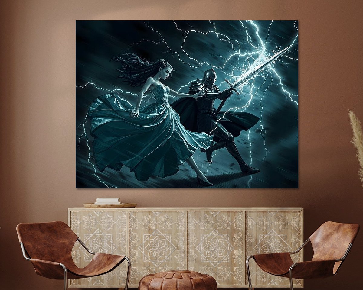 Example of the artwork in a room