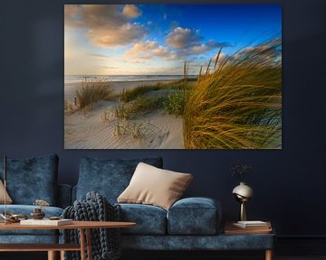 zonsondergang achter de Hollandse duinen van gaps photography