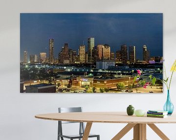 Houston skyline. by Jaap van den Berg
