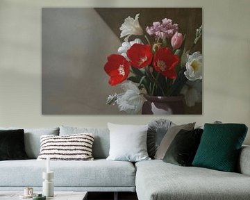 Flower painting | Whisper of Spring Hues by Art Whims