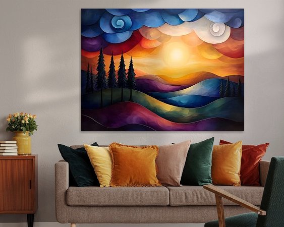 Example of the artwork in a room