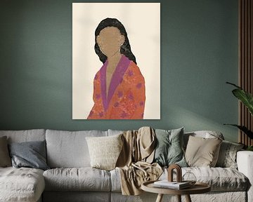 Vrouw in mantel van Treechild