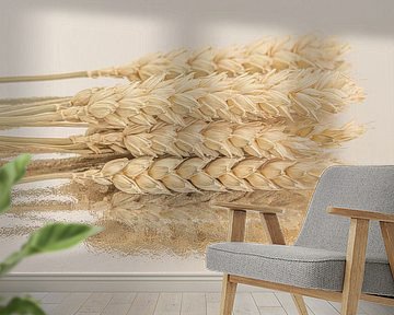 Rural in natural colours: Dried wheat by Marjolijn van den Berg