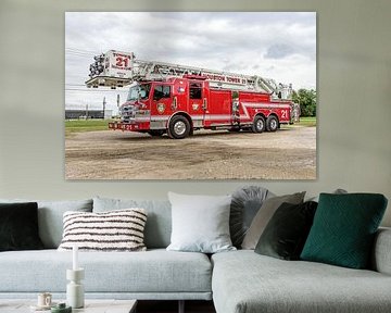 Ladderwagen Houston Fire Department. van Jaap van den Berg