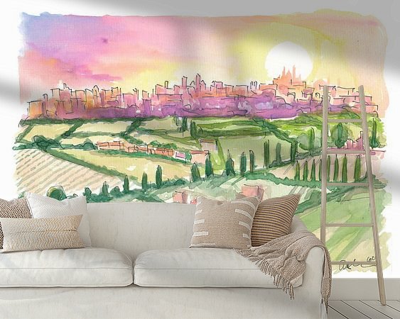 Example of the artwork in a room