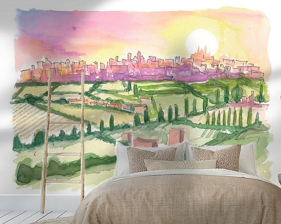 Example of the artwork in a room