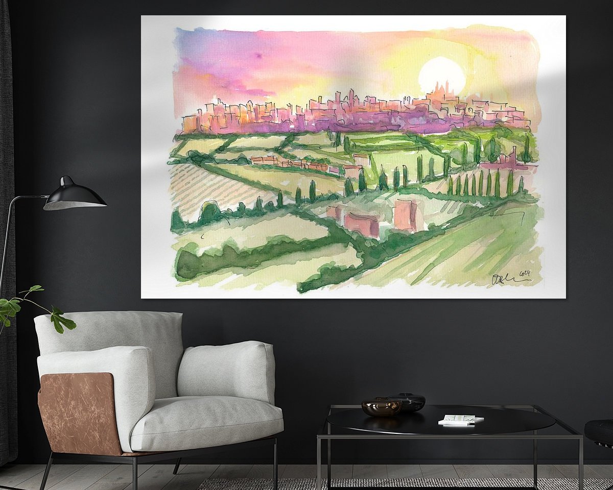 Example of the artwork in a room