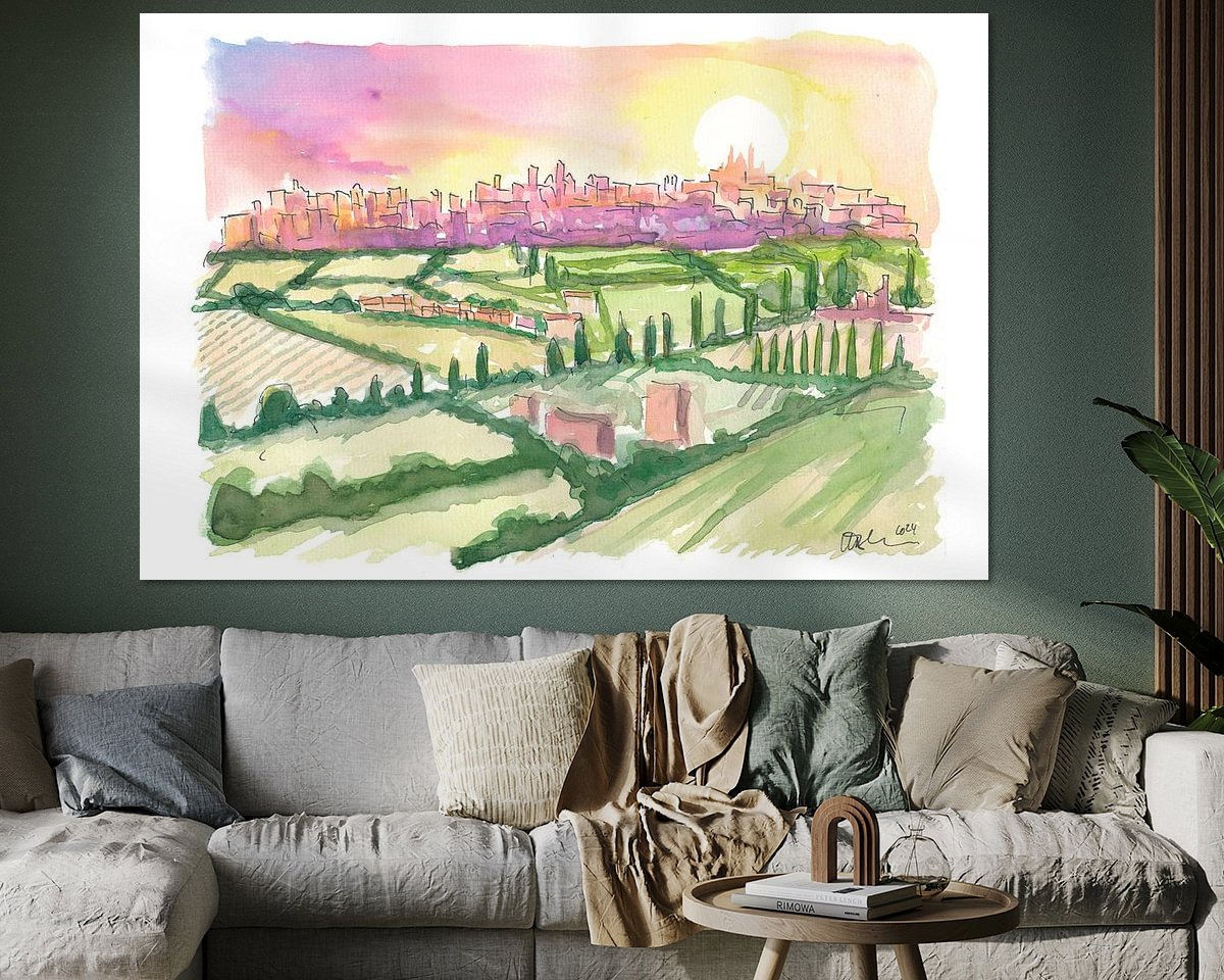 Example of the artwork in a room