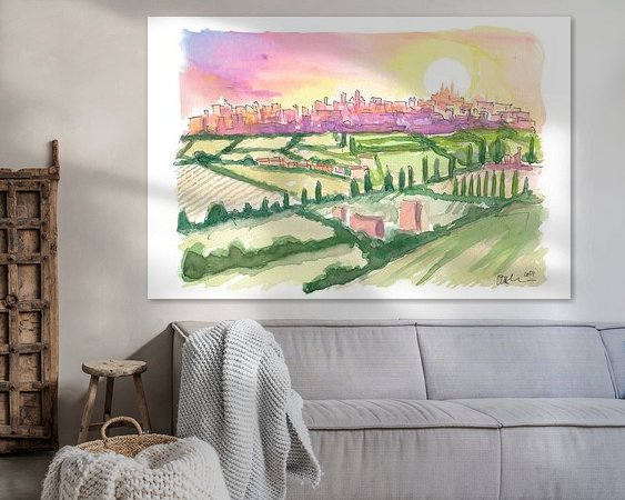 Example of the artwork in a room