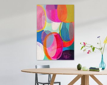 Zen Modern Rond minimalistisch schilderij van Zen en Meer